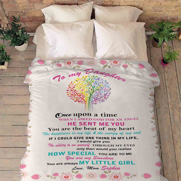 "You Are My Sunshine" Customized Blanket For Daughter