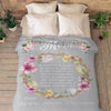 "We Filled It With Our Wishes" Customized Blanket For Grandpa/Grandma/Papa/Mamma/Auntie