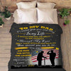 "To My Dad The Man, The Myth, The Legend"- Personalized Blanket