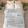 "To My Dad My Little Eyes Are Watching"- Personalized Blanket