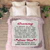 We Love You Grandma/Grandpa/Mom/Granny/Grandma And Grandpa personalized Blanket With Grandkids And Kids Name.