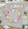 Personalized Fleece Blanket For Nana/Grandma/Papa/Mom with Grand kids Names.