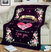 Wherever You Will Touch, You will Know That We Love You Customized Blanket With Kids Names