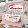 We Love You Grandma/Grandpa/Mom/Granny/Grandma And Grandpa personalized Blanket With Grandkids And Kids Name.