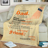 "To My Dad Beloved What I Learned From You"- Personalized Blanket