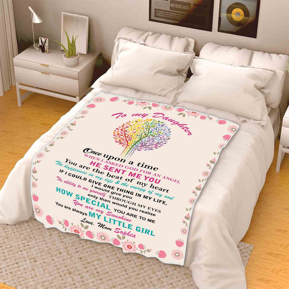 "You Are My Sunshine" Customized Blanket For Daughter