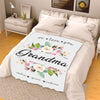We Love You Grandma Customized Blanket With Grand Kids Names