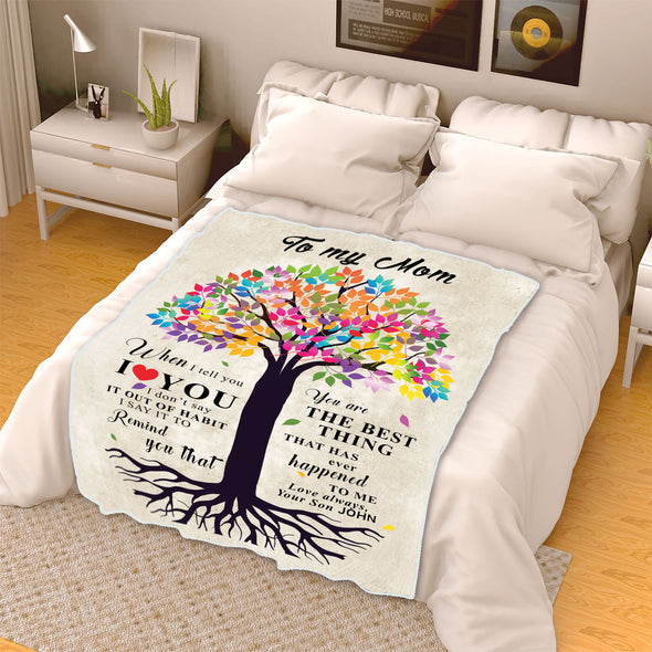"To My Mom- You Are The Best Thing" Customized Blanket For Mom
