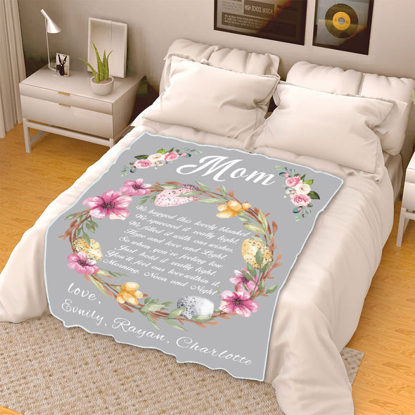 "We Filled It With Our Wishes" Customized Blanket For Grandpa/Grandma/Papa/Mamma/Auntie