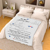 "To My Dad My Little Eyes Are Watching"- Personalized Blanket