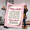 We Love You Grandma/Grandpa/Mom/Granny/Grandma And Grandpa personalized Blanket With Grandkids And Kids Name.