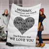 "We Love You" Customized Blanket For Grandma/Grandpa/Papa/Mamma/Auntie