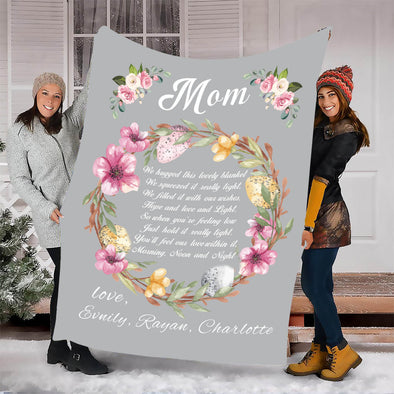 "We Filled It With Our Wishes" Customized Blanket For Grandpa/Grandma/Papa/Mamma/Auntie