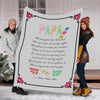 "Papa You'll Feel Our Love Within It"- Personalized Blanket