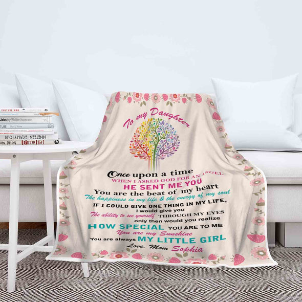 "You Are My Sunshine" Customized Blanket For Daughter