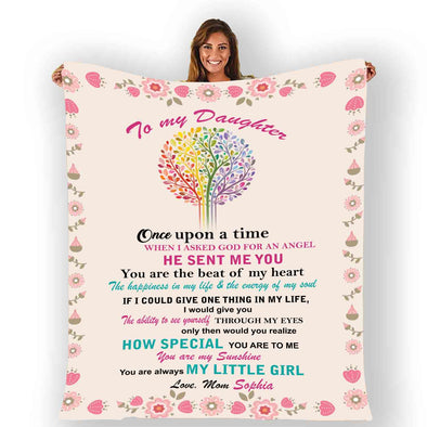 "You Are My Sunshine" Customized Blanket For Daughter