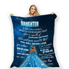 "To My Princess Daughter" Customized Blanket