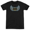 Batman - Steel Wings Logo Adult Heather