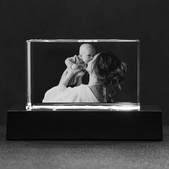 Customized Crystal Block For Mother, Gift For Mother's Day