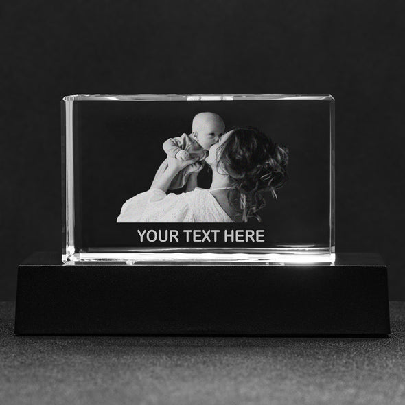 Customized Crystal Block For Mother, Gift For Mother's Day
