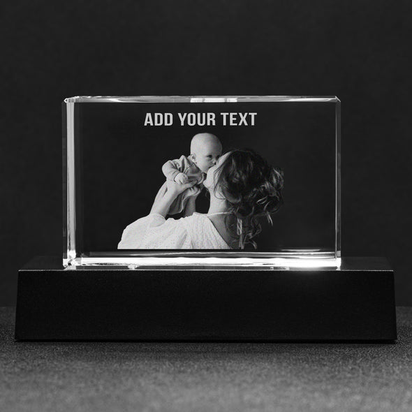 Customized Crystal Block For Mother, Gift For Mother's Day