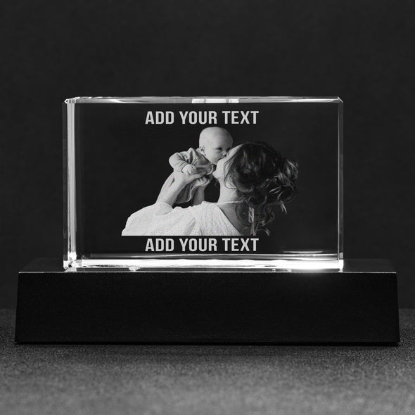 Customized Crystal Block For Mother, Gift For Mother's Day