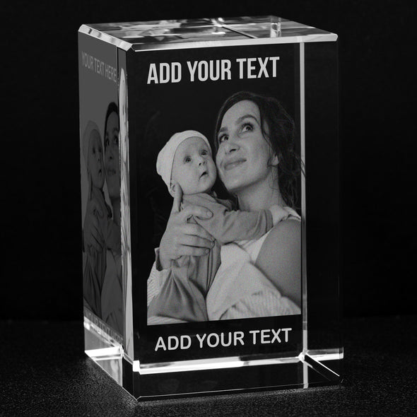 Customized Crystal Block For Mother, Gift For Mother's Day