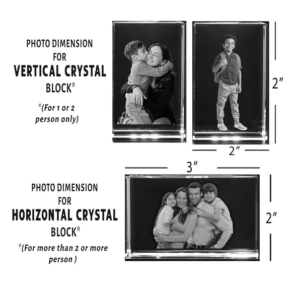 Customized Crystal Block For Mother, Gift For Mother's Day