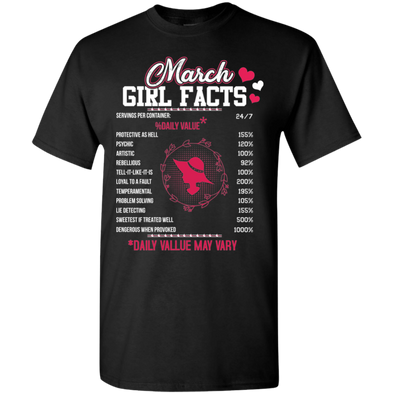 Limited Edition **March Girl Facts** Shirts & Hoodies