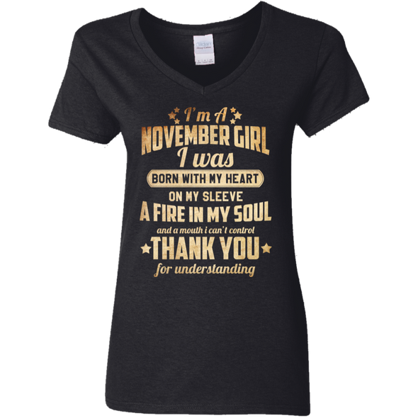 Newly Published **November Girl With Heart & Soul** Shirts & Hoodies