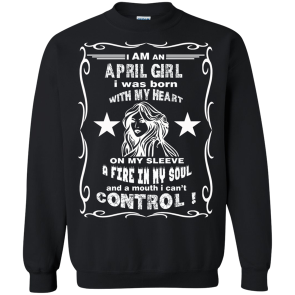 Limited Edition **April Girl Born With Heart On Sleeves** Shirts & Hoodie