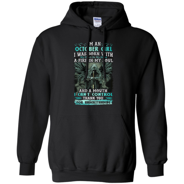 Limited Edition **October Girl Born With Fire In A Soul** Shirts & Hoodie