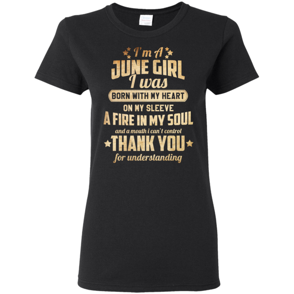 Newly Published **June Girl With Heart & Soul** Shirts & Hoodies