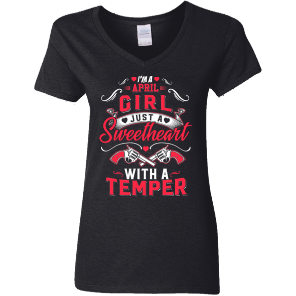 Sweetheart With Temper April Girl **Shirts & Hoodies