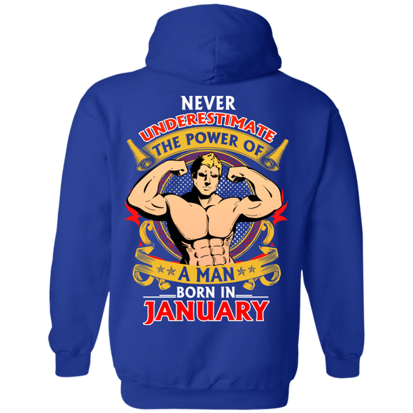 Limited Edition **Power Of A Man Born In January** Shirts & Hoodies