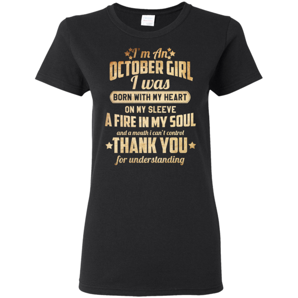 Newly Published **October Girl With Heart & Soul** Shirts & Hoodies