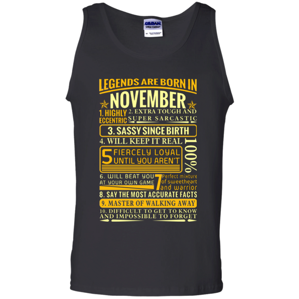 Latest Edition ** Legends Are Born In November** Front Print Shirts & Hoodies