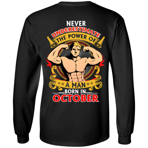 Limited Edition **Power Of A Man Born In October** Shirts & Hoodies