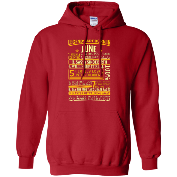 Latest Edition ** Legends Are Born In June** Front Print Shirts & Hoodies