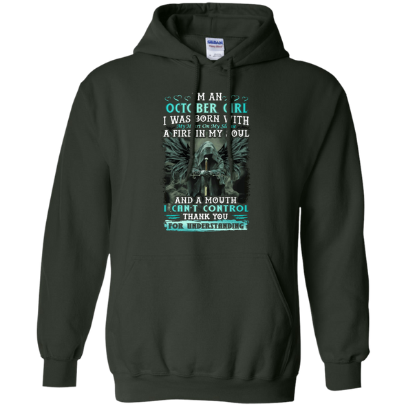 Limited Edition **October Girl Born With Fire In A Soul** Shirts & Hoodie