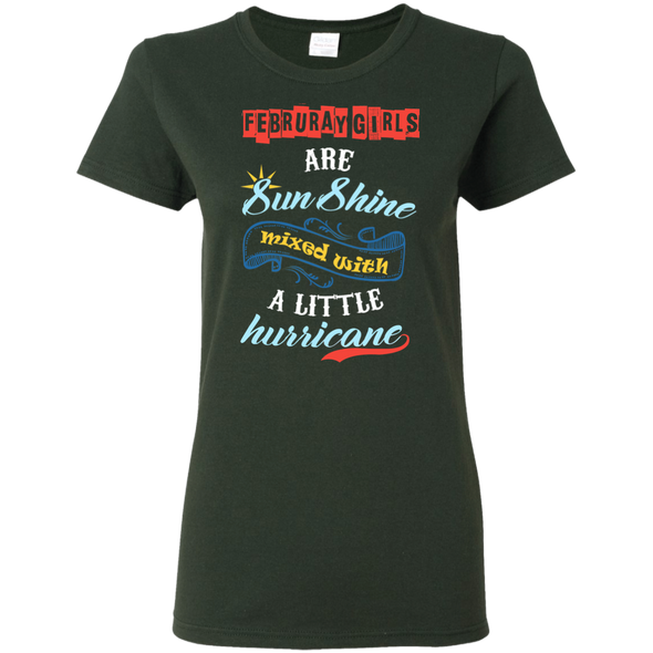 Limited Edition **February Born Girls Are Sunshine** Shirts & Hoodies