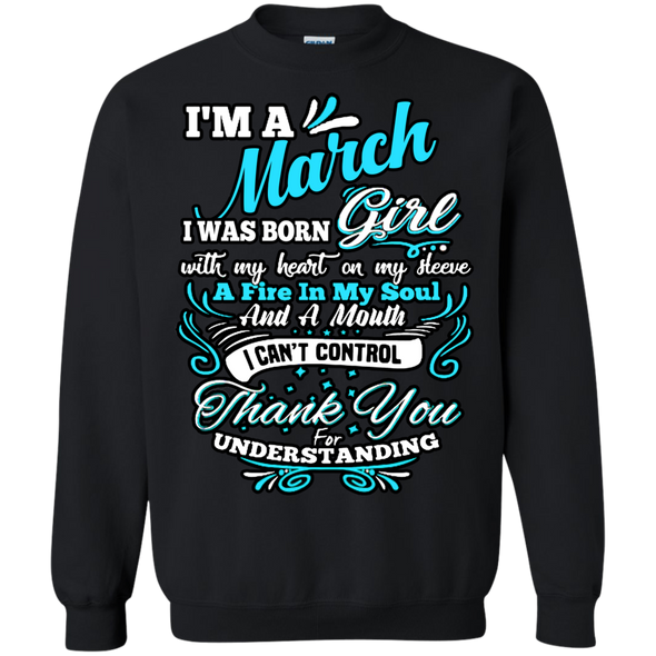 Latest Edition **March Girl With Fire In A Soul** Shirts & Hoodies