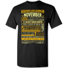 Latest Edition ** Legends Are Born In November** Front Print Shirts & Hoodies