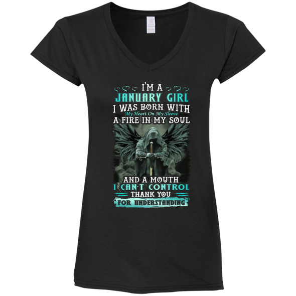 Limited Edition **January Girl Born With Fire In A Soul** Shirts & Hoodie