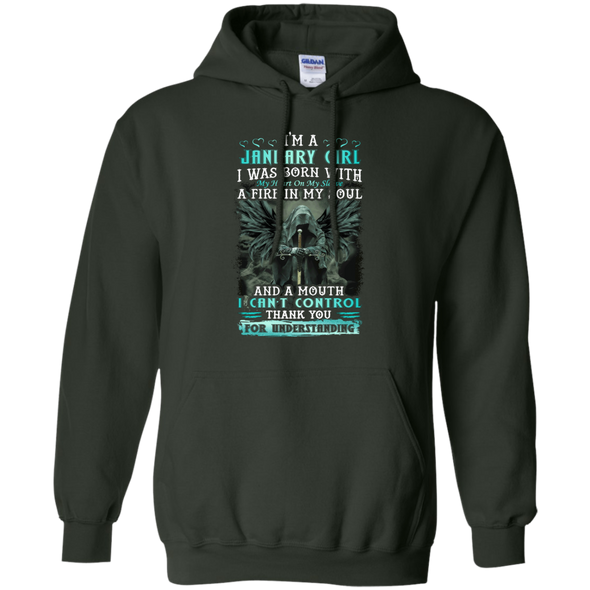 Limited Edition **January Girl Born With Fire In A Soul** Shirts & Hoodie