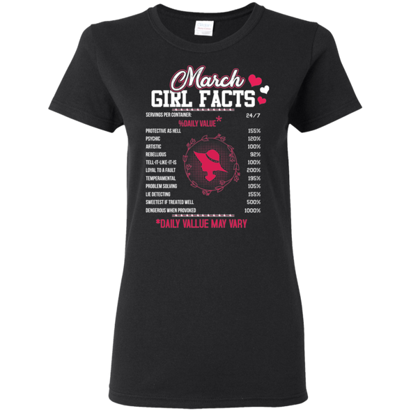 Limited Edition **March Girl Facts** Shirts & Hoodies