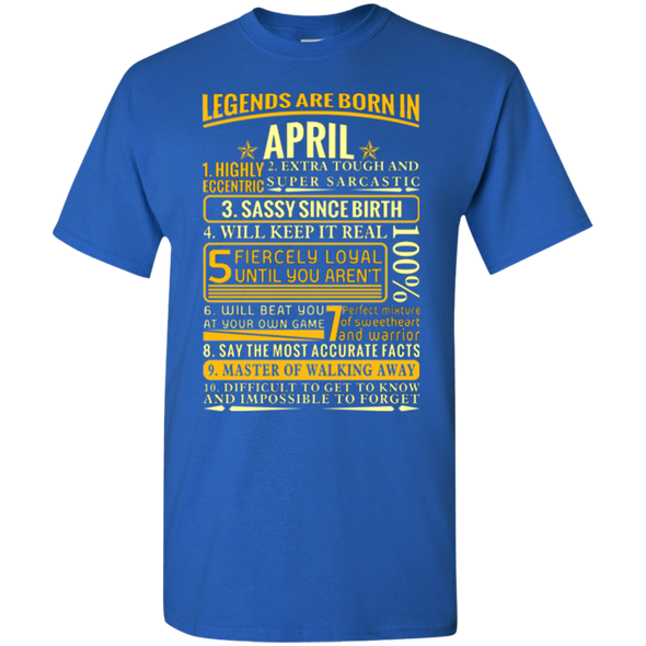 Latest Edition ** Legends Are Born In April** Front Print Shirts & Hoodies
