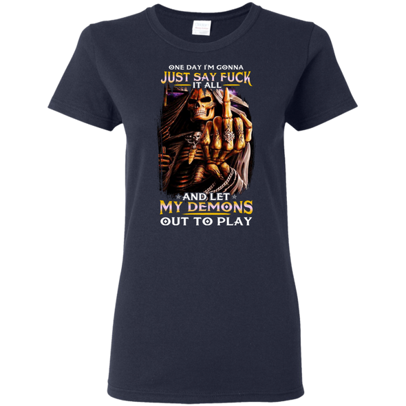 Limited Edition **Let My Demons Out To Play** Quotation Shirt & Hoodies