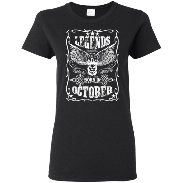 Newly Launched **Legends Are Born In October** Shirts & Hoodies