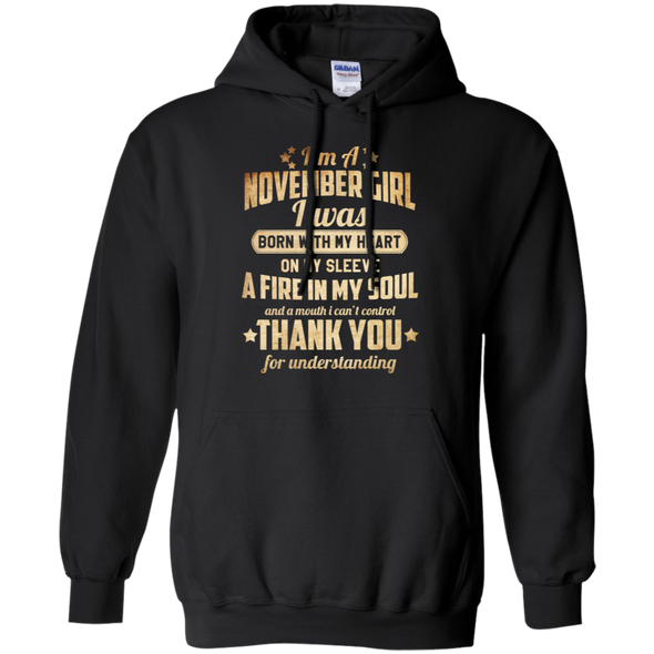 Newly Published **November Girl With Heart & Soul** Shirts & Hoodies